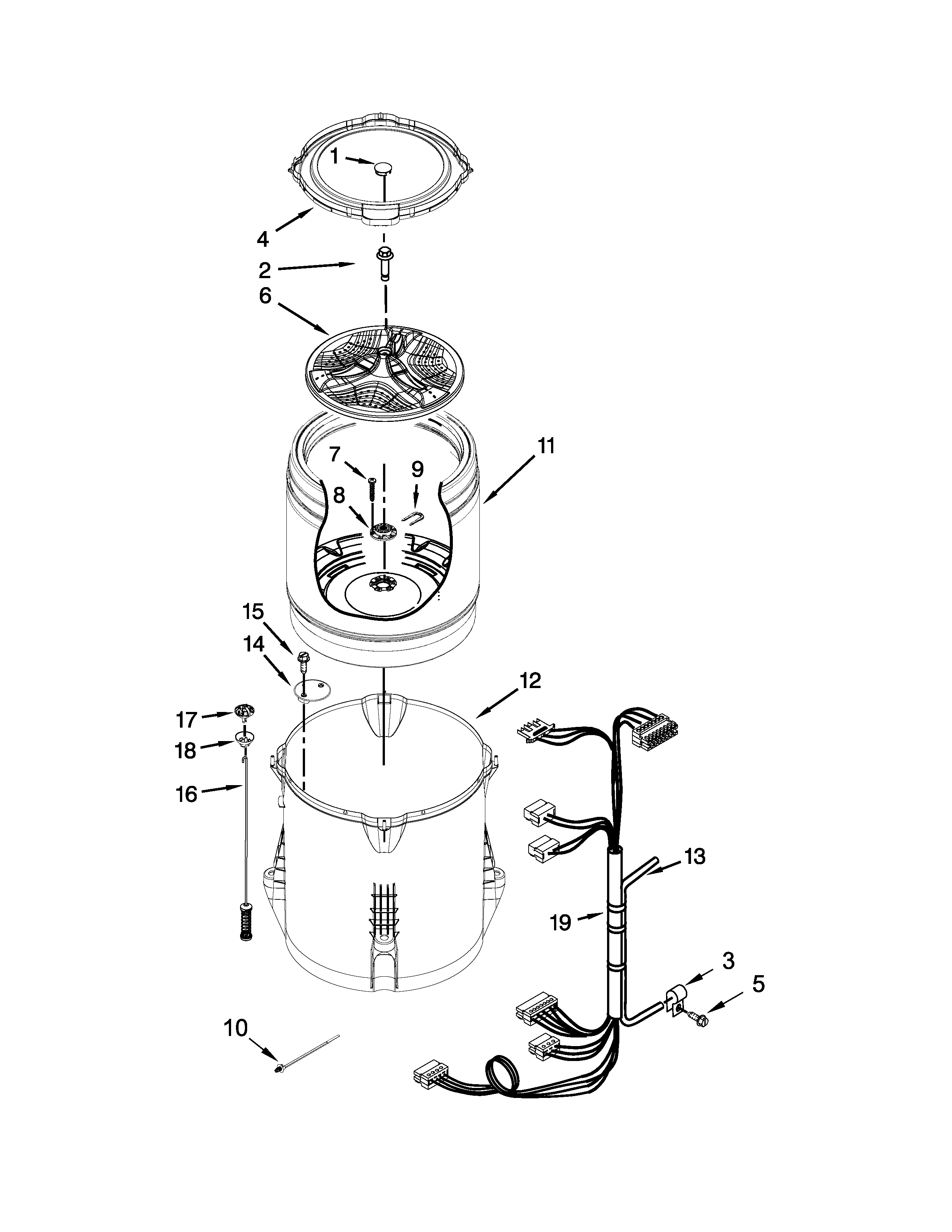 Basket and tub parts