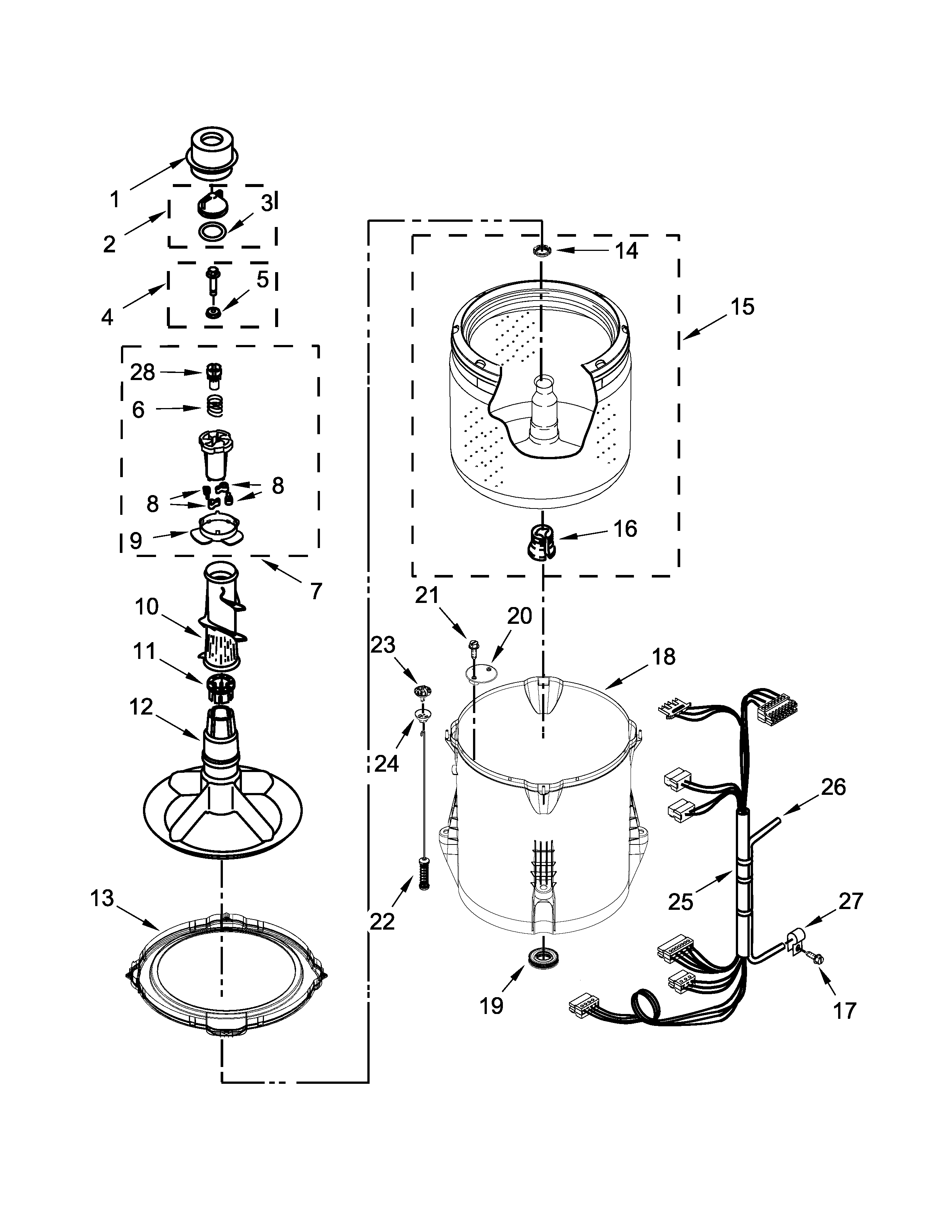 BASKET AND TUB PARTS