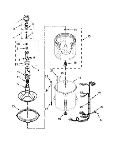 Basket and tub parts
