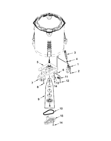 Gearcase, motor and pump parts
