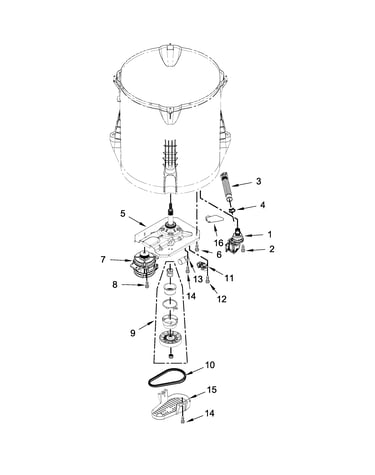 Gearcase, motor and pump parts