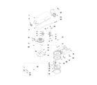 KitchenAid K4SSWH0 case, gearing and planetary unit parts diagram
