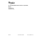 Whirlpool WGG555S0BW01 cover sheet diagram