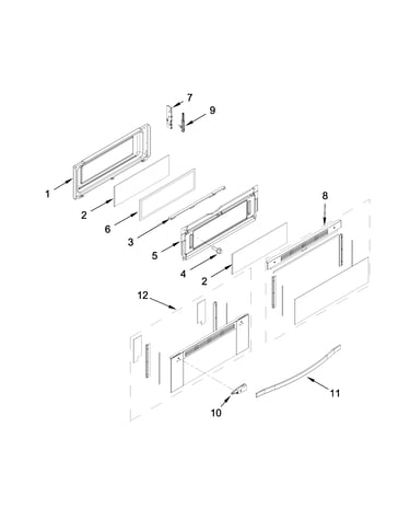 Upper door parts