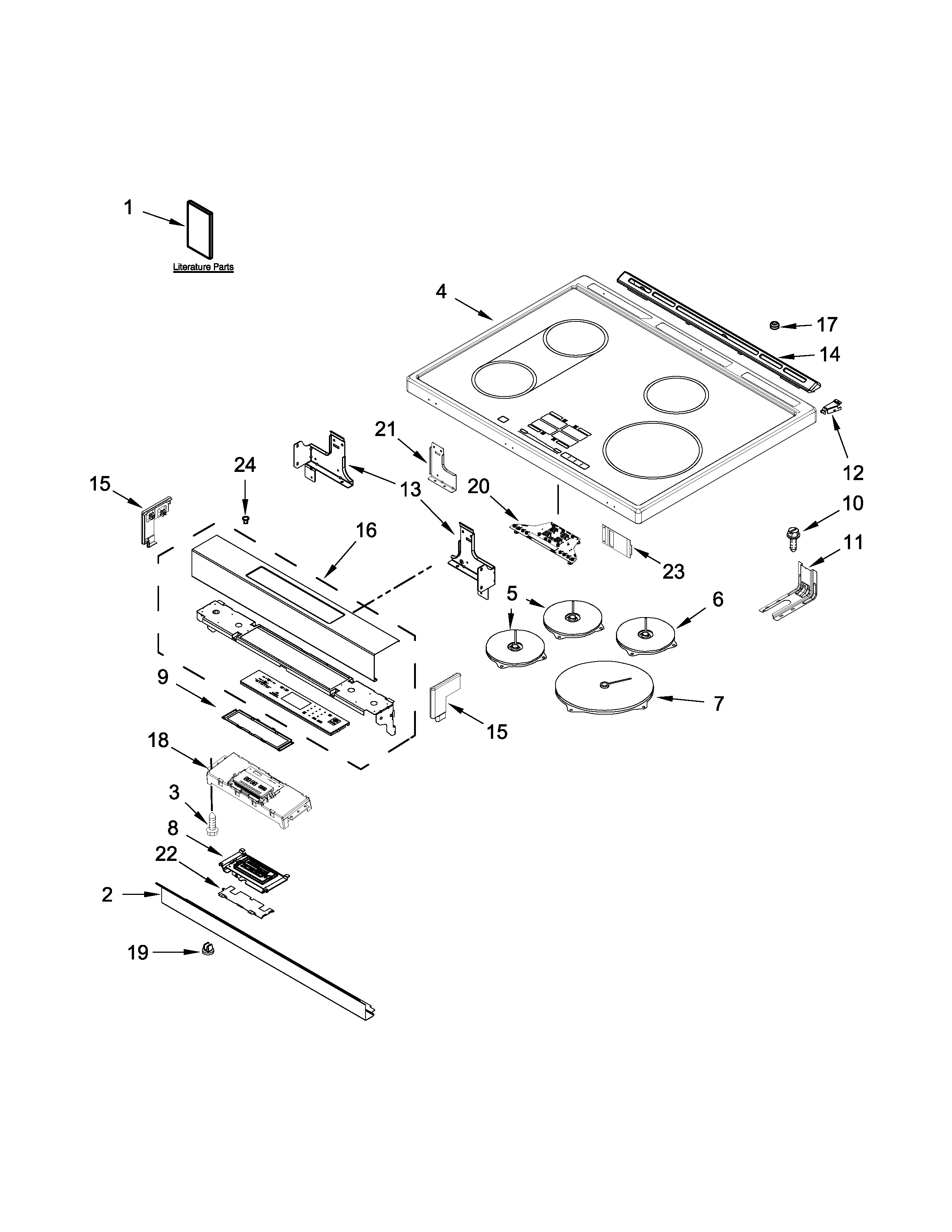 Cooktop parts
