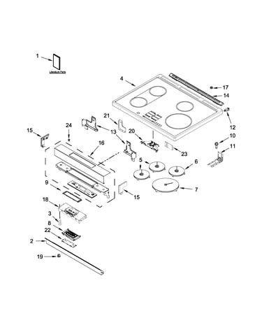 Cooktop parts