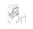 Whirlpool WDF540PADT2 tub and frame parts diagram