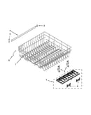 Upper rack and track parts