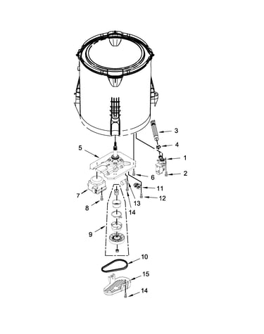Gearcase, motor and pump parts