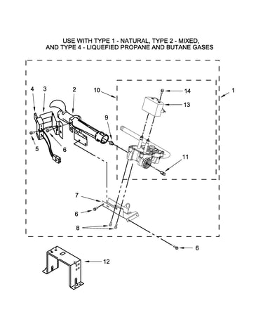 W10336852 burner assembly parts