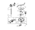 Jenn-Air JDB8200AWS0 pump, washarm and motor parts diagram