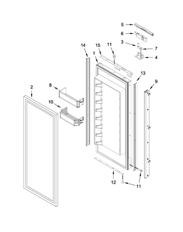 Refrigerator door parts