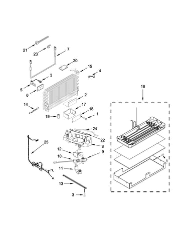 Lower unit and tube parts