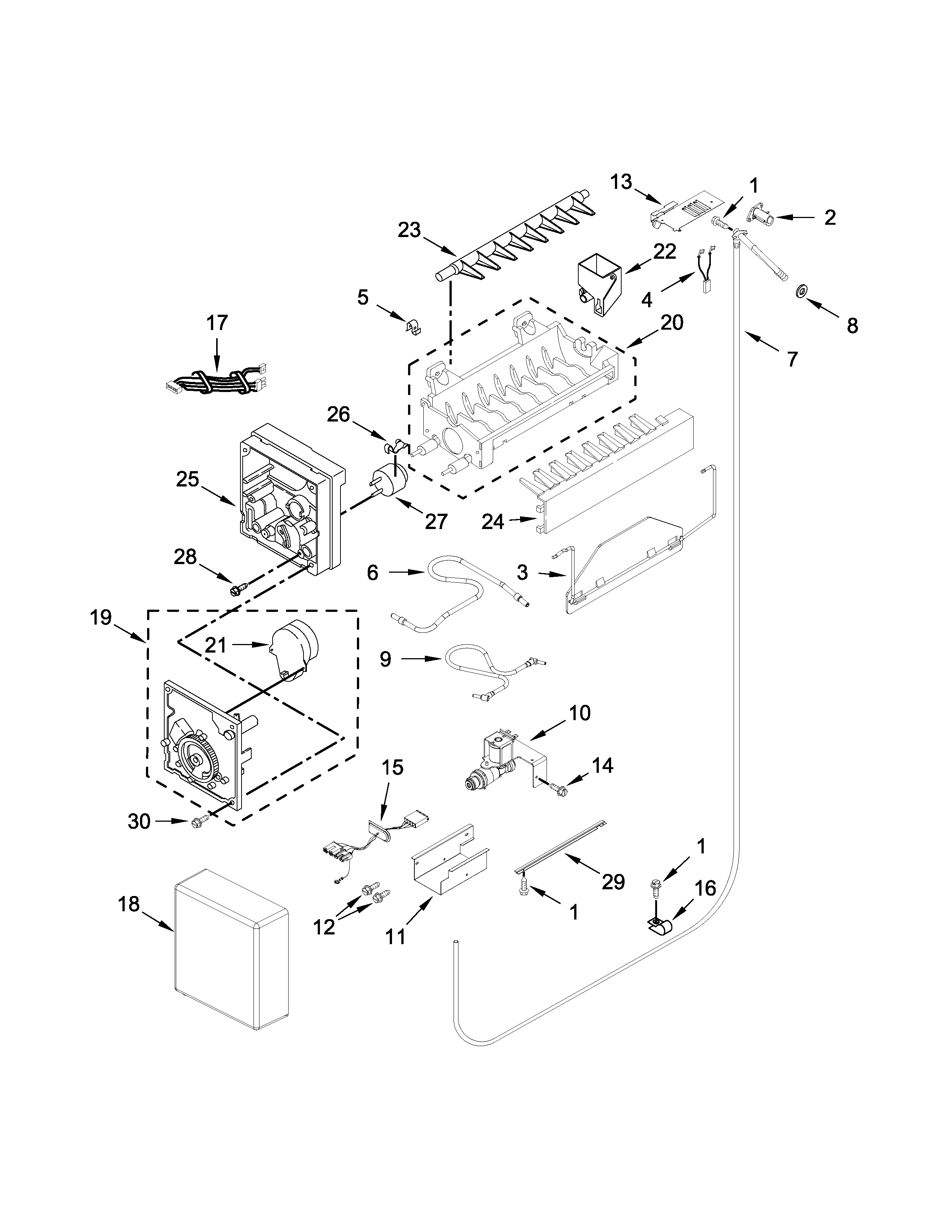 Ice maker parts