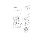 Jenn-Air JS42PPDUDE00 motor and ice container parts diagram