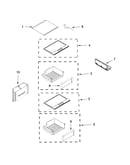 Refrigerator shelf parts