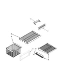 Freezer shelf parts