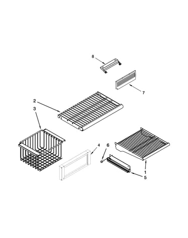 Freezer shelf parts