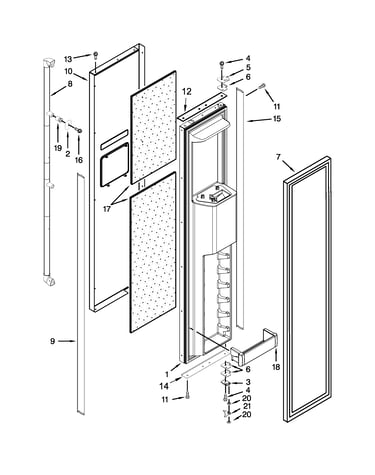 Freezer door parts