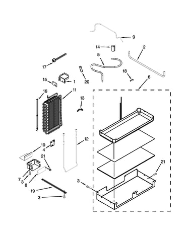 Lower unit and tube parts