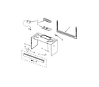 Maytag MMV1164WB6 cabinet and installation parts diagram
