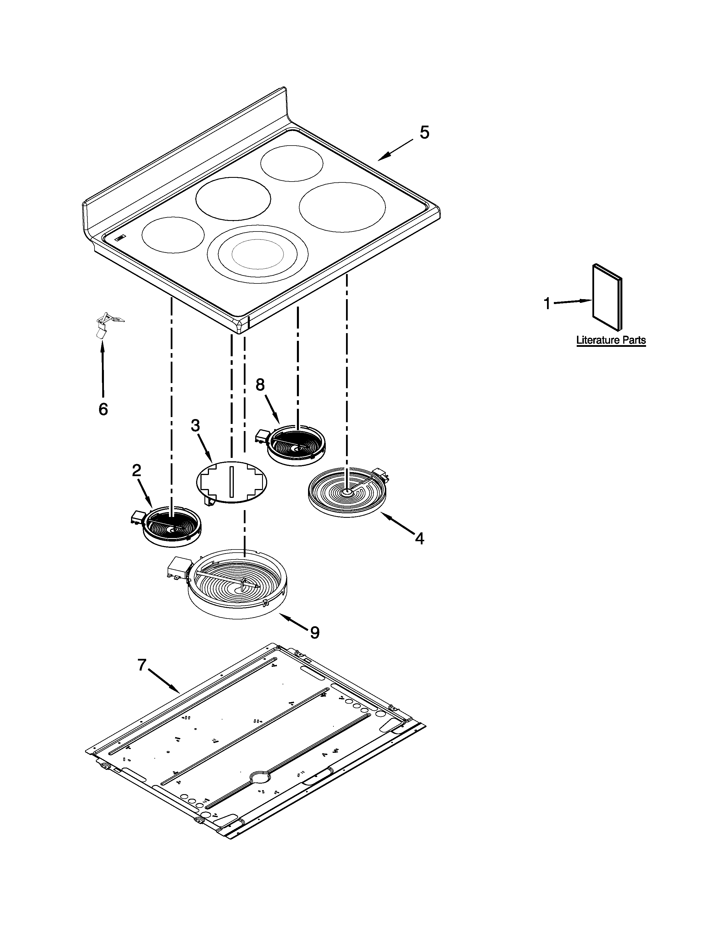 Cooktop parts