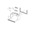Whirlpool WMH2175XVS6 cabinet and installation parts diagram