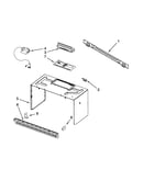 Cabinet and installation parts