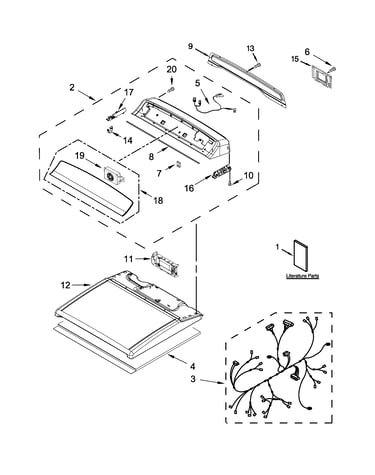 Top and console parts