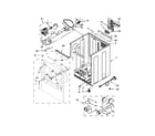 Whirlpool YWED8500DC1 cabinet parts diagram