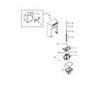 Whirlpool BRS75BRANA00 motor and ice container parts diagram