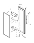 Refrigerator door parts