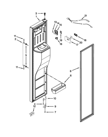 Freezer door parts