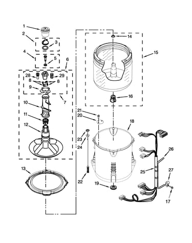 Basket and tub parts