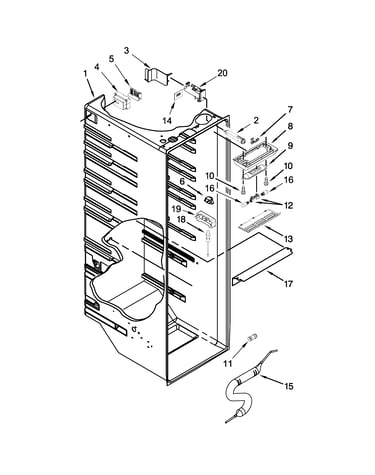 Refrigerator liner parts
