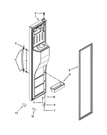 Freezer door parts
