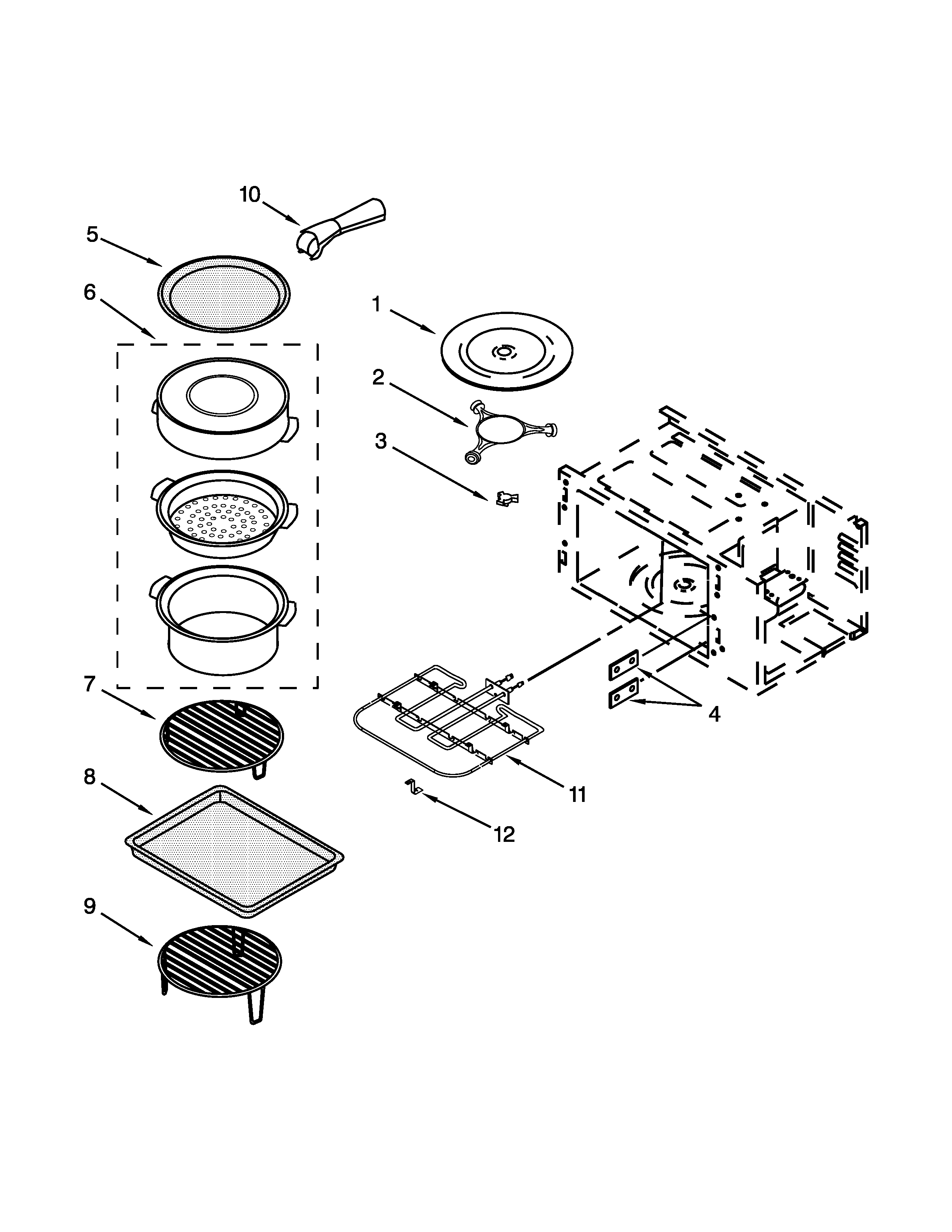 INTERNAL MICROWAVE PARTS