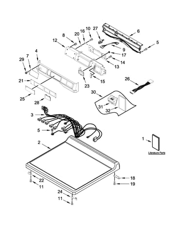 Top and console parts