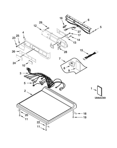 Top and console parts