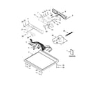 Maytag MDE28PRCZW0 top and console parts diagram