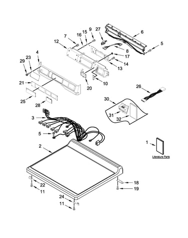 Top and console parts