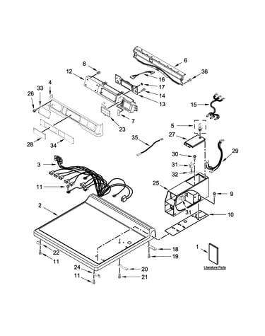 Top and console parts