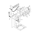 Maytag 7MMVWC100DW1 controls and water inlet parts diagram