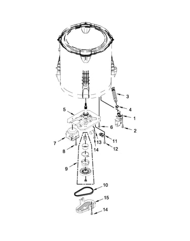 Gearcase, motor and pump parts