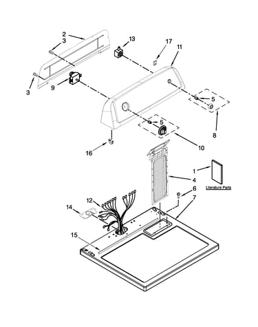 Top and console parts