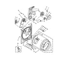 Amana NED4655EW1 bulkhead parts diagram
