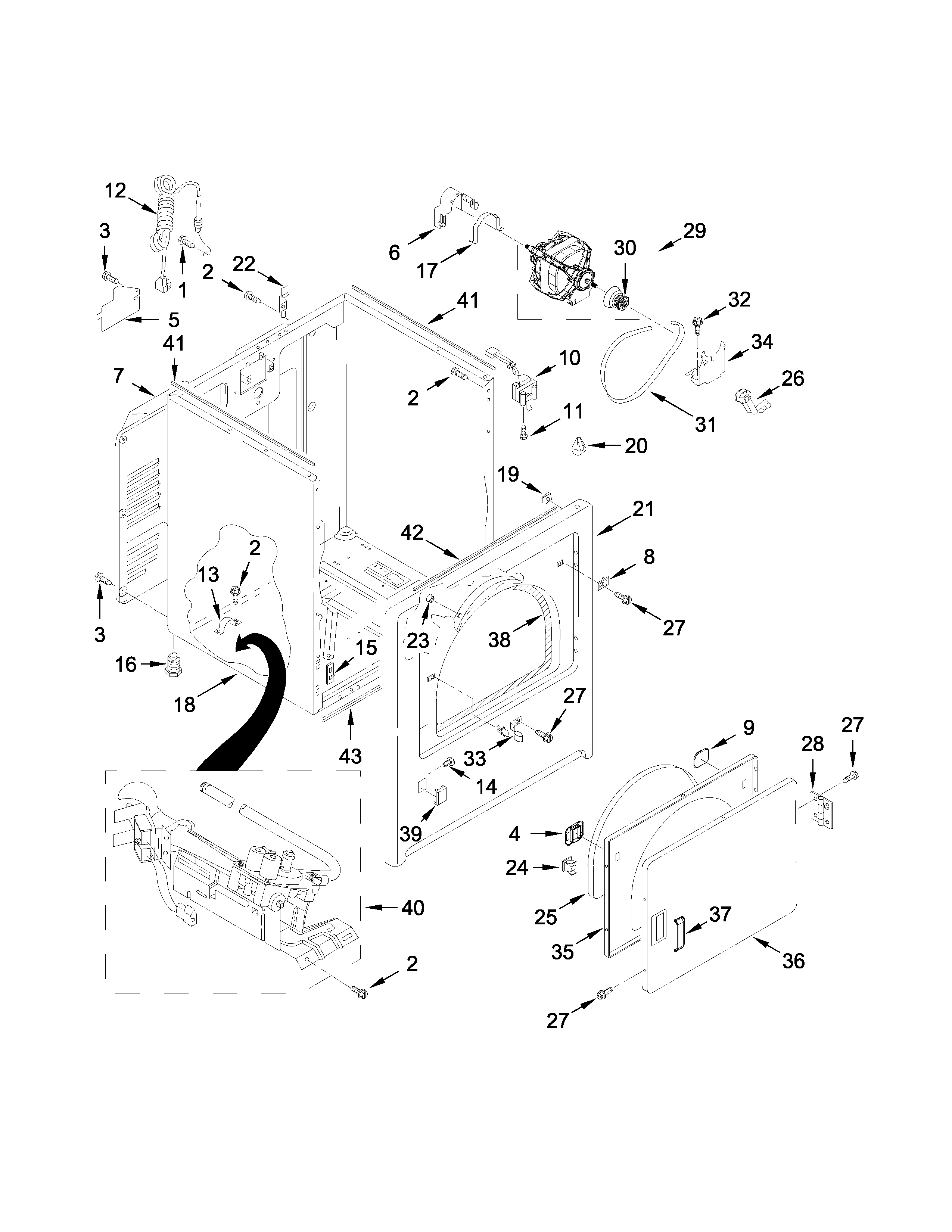 Cabinet parts