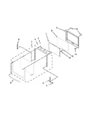 Upper oven door parts