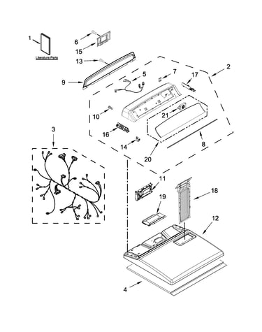 Top and console parts