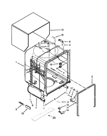 Tub and frame parts